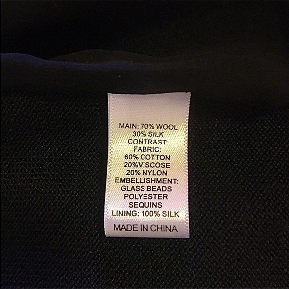 ST JOHN Cocktail dress & matching jacket glass beads, lace, sequins - Picture 9 of 10